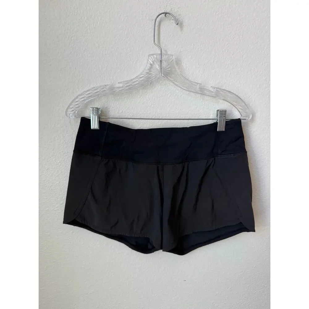 Lululemon Speed Up Lined Shorts 3.5” Inseam Black Size 6